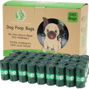 Poo Bags for Dog Waste, 540 Poop Bags,Extra Thick Strong 100% Leak Proof Biodegradable Dog Poo Bags (Deep Green)