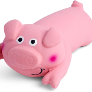 Latex Lounging Pig Soft Chew Dog Toy
