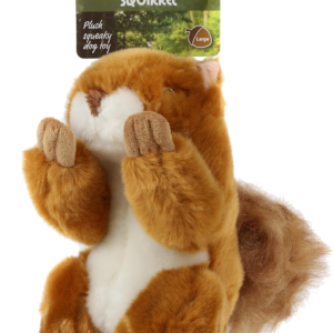 Instincts Forest Friends Squeaky Dog Toy Soft Plush Toy for Dogs Comfort Puppy Toy Sammy Squirrel - Large